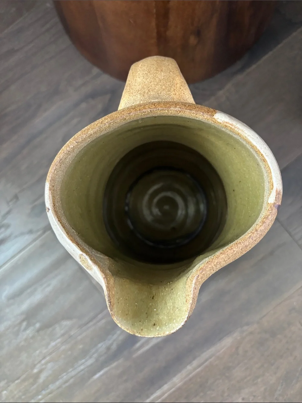 Handmade Stoneware Pottery Pitcher,Abstract design,Flower Vase, Decor piece